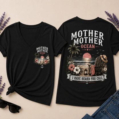 Mother Mother Ocean I Have Heard You Call V-Neck T-Shirt