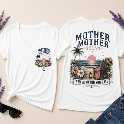 Mother Mother Ocean I Have Heard You Call V-Neck T-Shirt