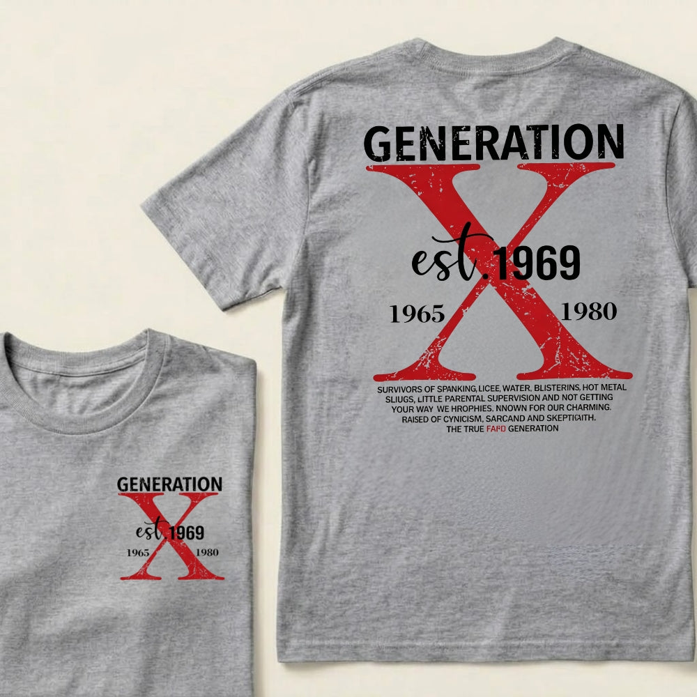 Custom Your Year Generation X 1965-1980 Vintage Graphic T-Shirt
