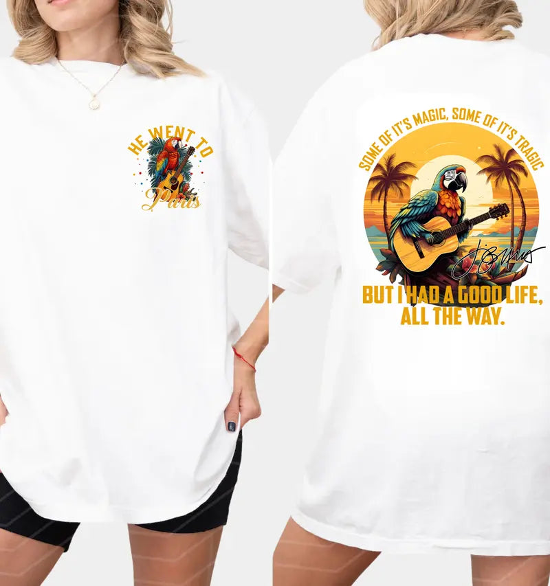 HOT The Way Jimmy Buffett Signature T Shirt, R.I.P Jimmy Buffet Shirt, 90s Vintage Jimmy Buffett Fan Gift Shirt