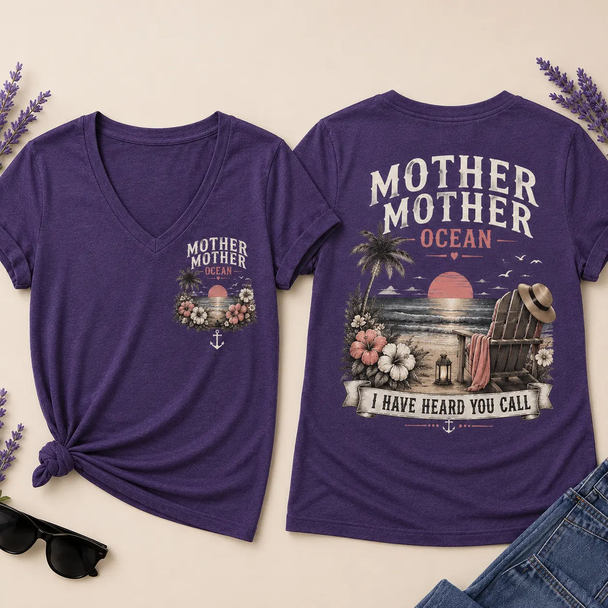 Mother Mother Ocean I Have Heard You Call V-Neck T-Shirt