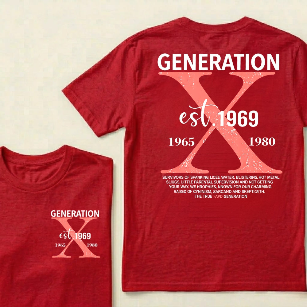 Custom Your Year Generation X 1965-1980 Vintage Graphic T-Shirt