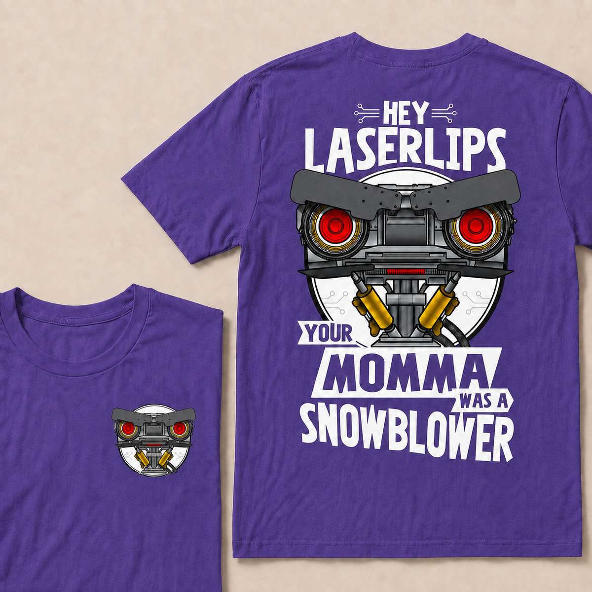 Short Circuit Shirt, Hey Laser Lip Your Mama Was A Snowblower Tee, Classic 80s Movie T-Shirt, Gift For Her